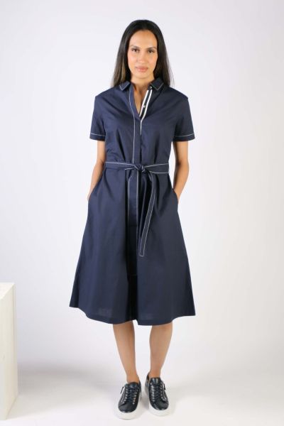 Bagruu Sara Dress In Navy