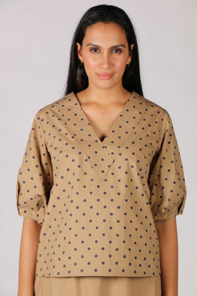 Theory Spot Top By Bagruu In Taupe