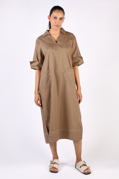 Bagruu Minna Dress In Olive