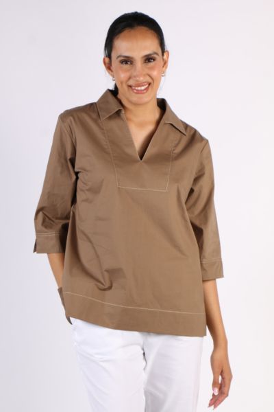 Bagruu Minna Top In Olive