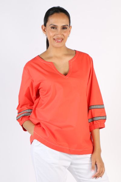 Bagruu Elena Top In Poppy