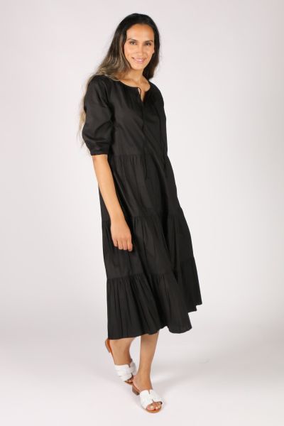 Midi Agra Dress By Bagruu In Black