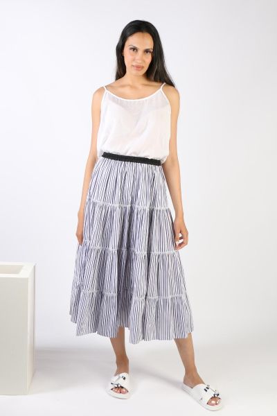 A good skirt is a summer staple and this Diwali Skirt is the one to beat. In gathered tiers, this skirt can be paired with your everyday staples or printed tops and gladiator slip on sandals for that perfect easy summer look.