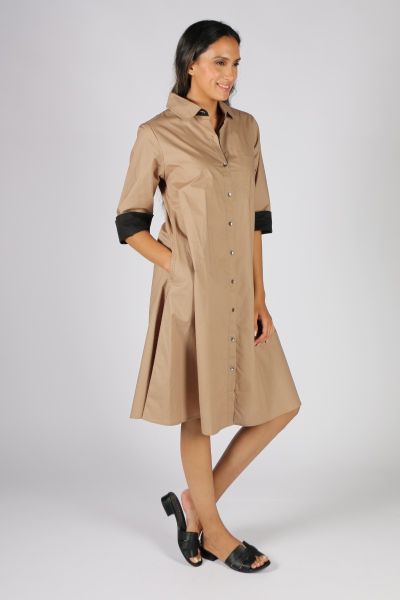 Harvey Dress By Bagruu In Taupe