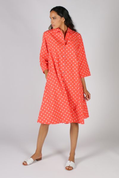 Harvey Spot Dress By Bagruu In Geranium