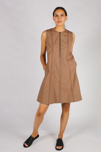 Idli Dress By Bagruu In Teak