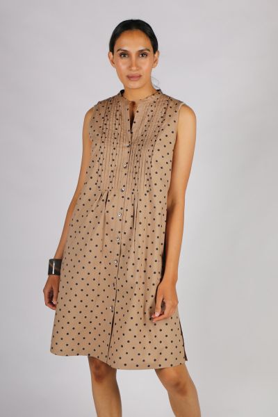 Spira Sleeveless Dress By Bagruu In Spot