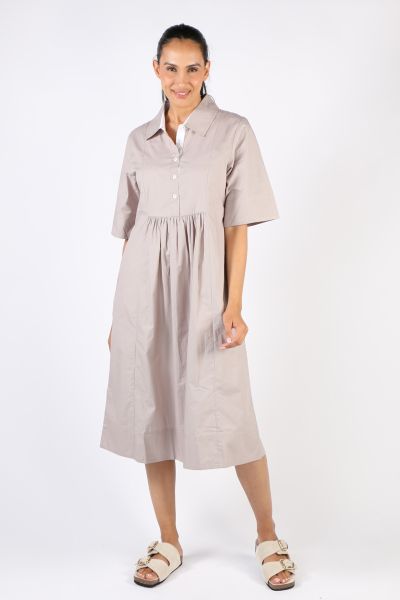 Bagruu Barley Dress In Stone