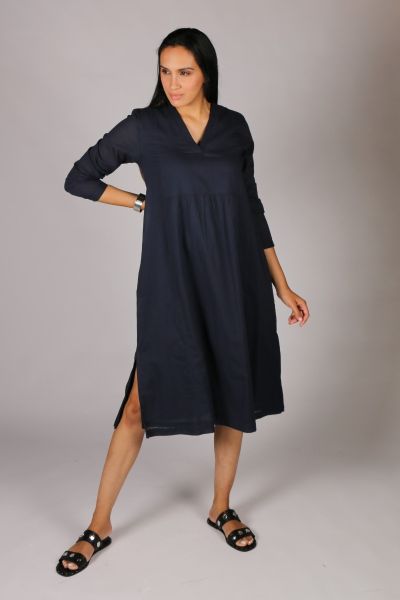 Midi Bruna Dress By Bagruu In Navy 