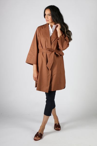 Chenla Coat In Bark By Bagruu