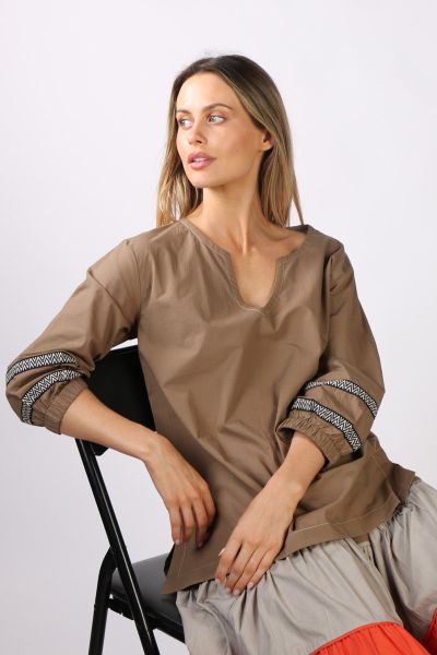 Bagruu Elena Top In Olive
