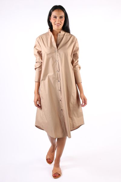 Gujarat Dress By Bagruu In Taupe
