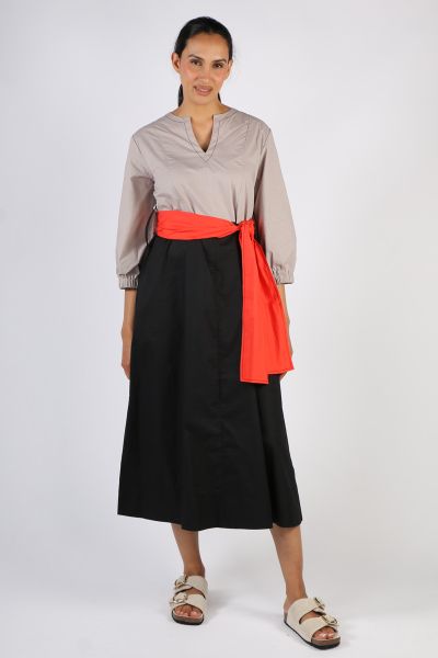 Bagruu Perri Color Block Dress In Black