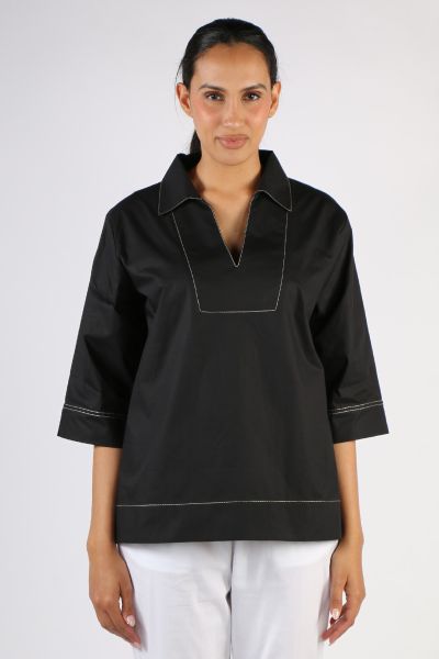 Bagruu Minna Top In Black