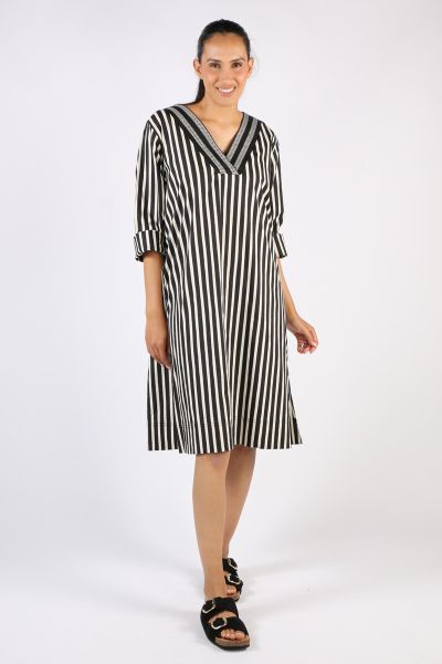 Bagruu Jenna Dress In Stripe