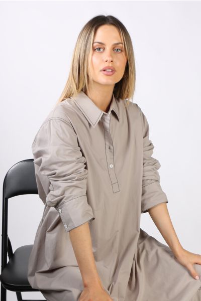 Bagruu Mada Dress In Stone