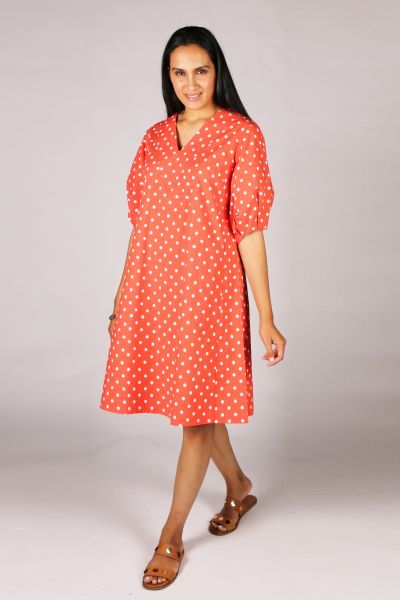 Theory Spot Dress By Bagruu In Geranium