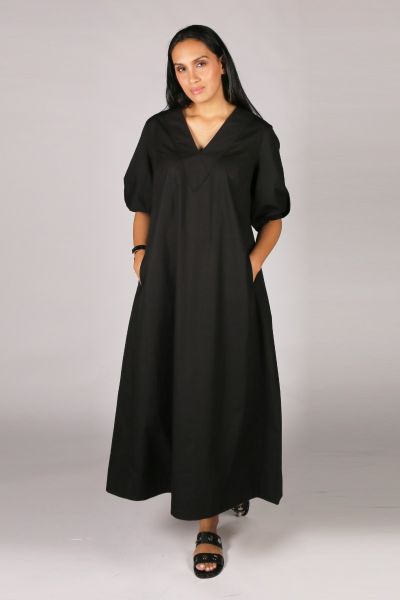 Theory Maxi Dress By Bagruu In Black
