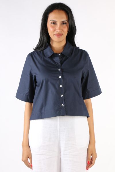 Bagruu Baci Shirt In Navy