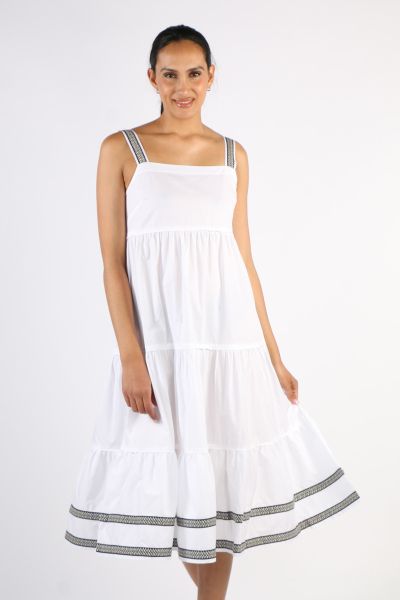 Bagruu Talika Dress In White