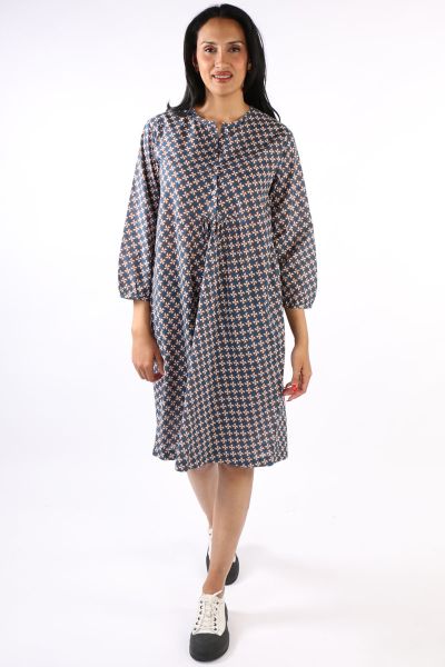 Bagruu Doria Geometric Print Dress In Multi