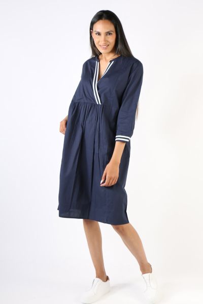 Bagruu Tikka Dress In Navy