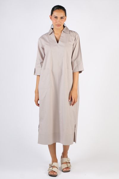 Bagruu Minna Dress In Stone