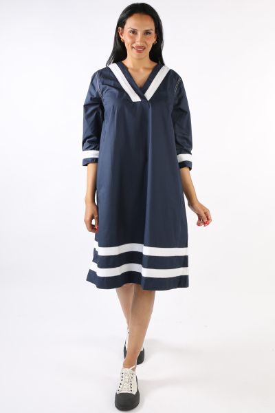 Bagruu Janni Dress In Navy