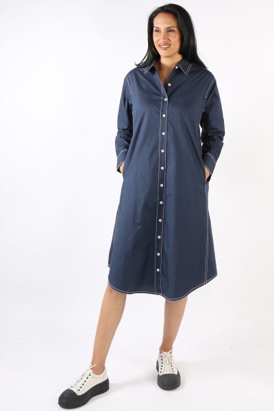 Bagruu Jerry Dress In Navy