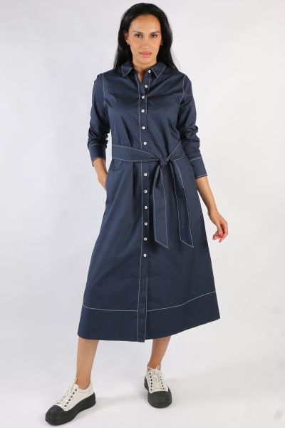Bagruu Malina Dress In Navy