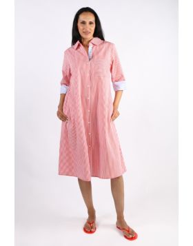 Bagruu Harvey Dress In Red Train