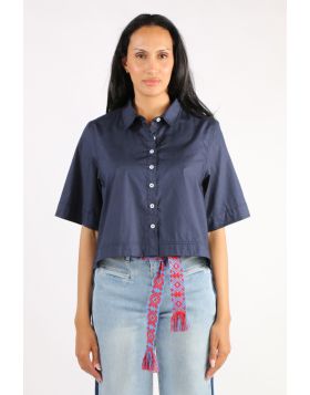 Bagruu Baci Shirt In Navy