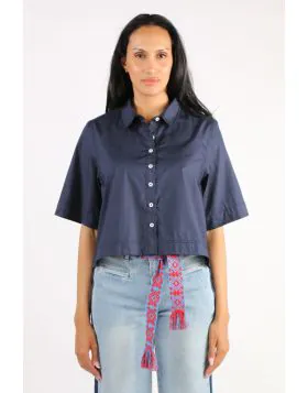Bagruu Baci Shirt In Navy