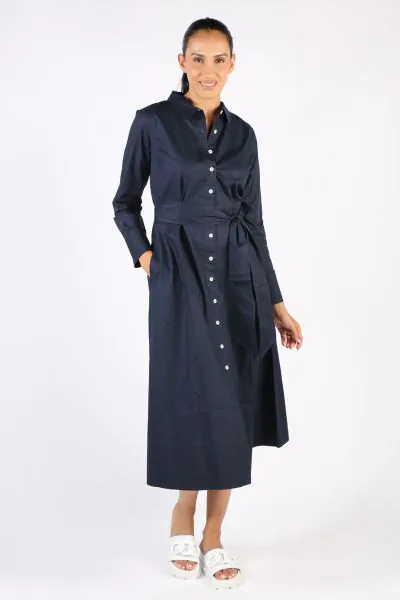 Bagruu Mala Dress In Navy