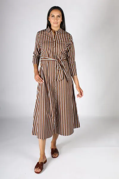 Stripe Bark Marra Dress By Bagruu