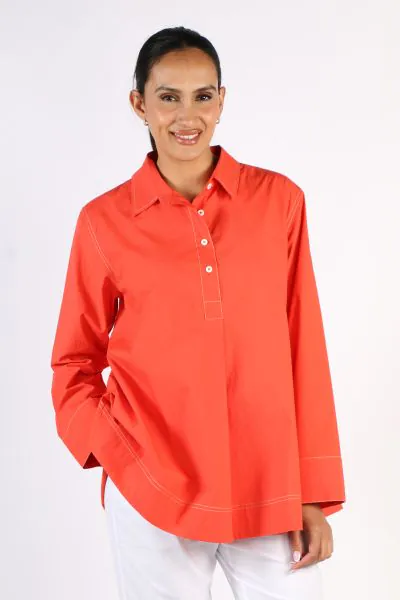 Bagruu Mada Shirt In Poppy