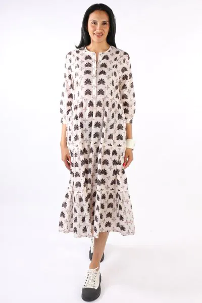 Calico Banda Maxi Dress By Bagruu