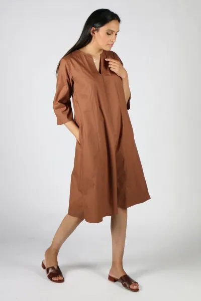 Ellie Dress By Bagruu In Bark