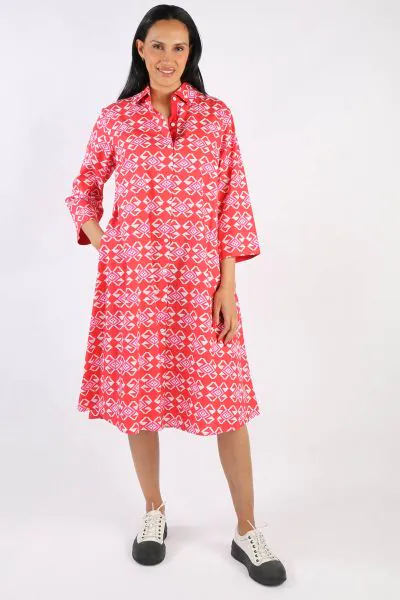 Aztec Cherry Harvey Dress By Bagruu