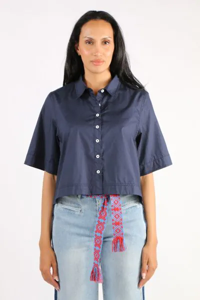 Bagruu Baci Shirt In Navy
