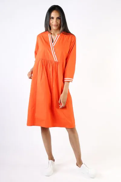Bagruu Tikka Dress In Orange