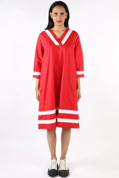Bagruu Janni Dress In Cherry
