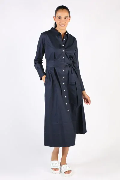 Bagruu Mala Dress In Navy