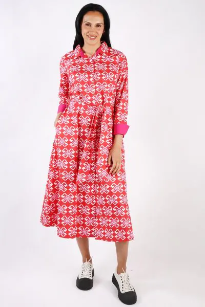 Aztec Cherry Malina Dress By Bagruu